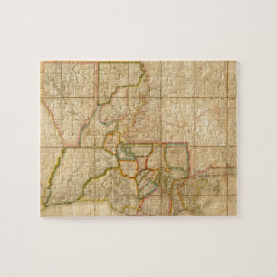 Vintage Map of Louisiana (1816) Jigsaw Puzzle