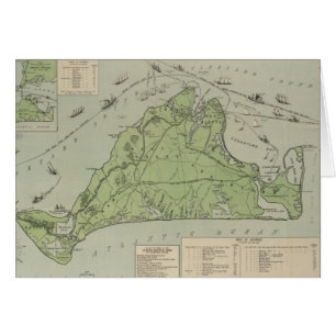 Vintage Map of Marthas Vineyard (1913)