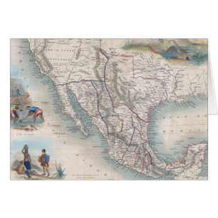 Vintage Map of Mexico (1851)