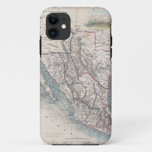Vintage Map of Mexico (1851) iPhone 11 Case