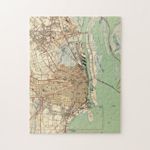 Vintage Map of Mobile Alabama (1940) 2 Jigsaw Puzzle