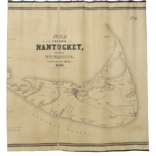 Vintage Map of Nantucket (1838)