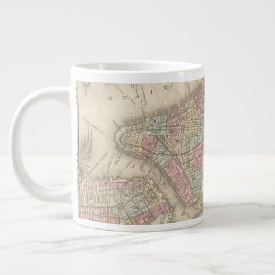 Vintage Map of New York City Large Coffee Mug