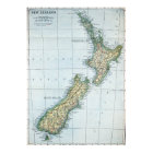 Vintage Map of New Zealand (1921)