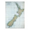 Vintage Map of New Zealand (1921)