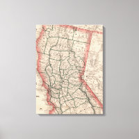 Vintage Map of Northern California (1883)