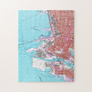 Vintage Map of Oakland California (1959) Jigsaw Puzzle