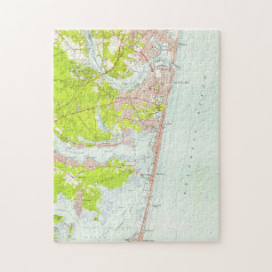 Vintage Map of Point Pleasant NJ (1953) Jigsaw Puzzle