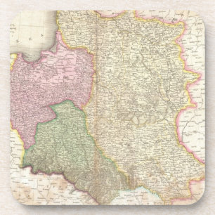 Vintage Map of Poland (1818) Coaster