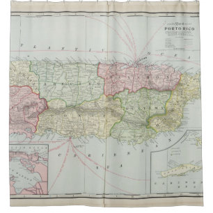 Vintage Map of Puerto Rico (1901)