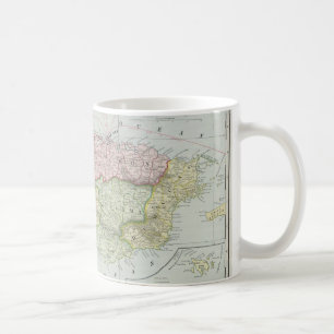 Vintage Map of Puerto Rico (1901) Coffee Mug