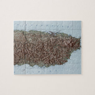 Vintage Map of Puerto Rico (1952) Jigsaw Puzzle