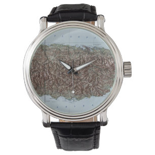 Vintage Map of Puerto Rico (1952) Watch