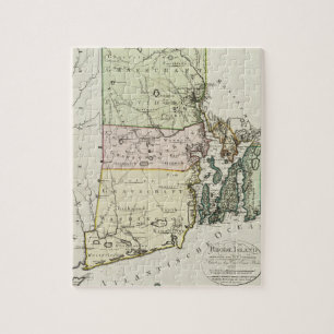 Vintage Map of Rhode Island (1797) Jigsaw Puzzle
