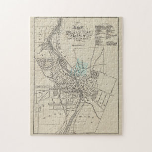 Vintage Map of Rochester NY (1838) Jigsaw Puzzle