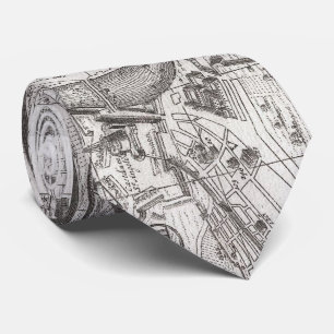 Vintage Map of Rome Italy (1721) 2 Tie