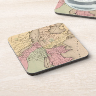 Vintage Map of Salem Massachusetts (1871) Coaster
