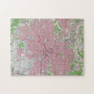 Vintage Map of San Antonio Texas (1953) Jigsaw Puzzle