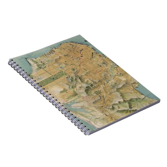 Vintage Map of San Francisco (1915) Notebook (Right Side)
