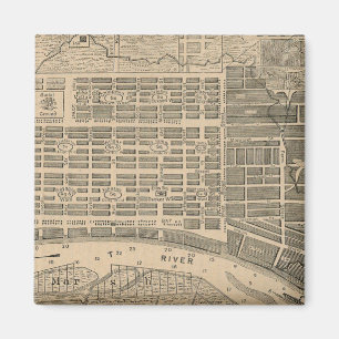 Vintage Map of Savannah Georgia (1818) Magnet