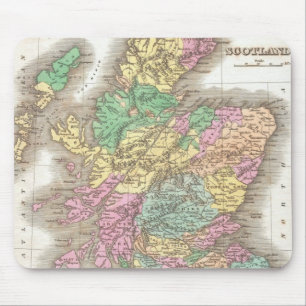 Vintage Map of Scotland (1827) Mouse Pad