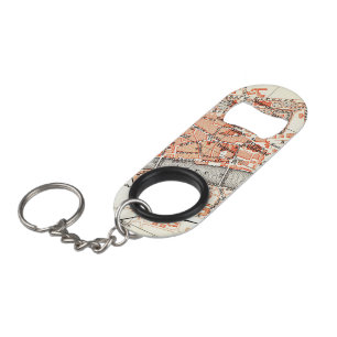 Vintage Map of Solothurn Switzerland (1913) Mini Bottle Opener