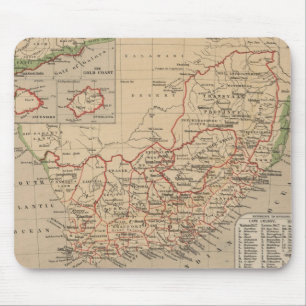 Vintage Map of South Africa (1880) Mouse Pad