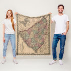 Vintage Map of South Carolina (1865)