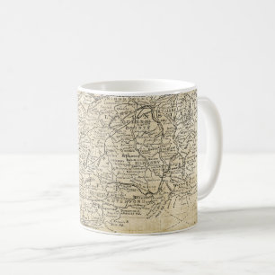 Vintage Map of South Ireland Munster Leinster Coffee Mug