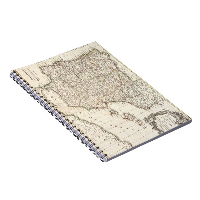 Vintage Map of Spain (1775) Notebook (Right Side)