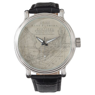 Vintage Map of The Florida Keys (1771) Watch
