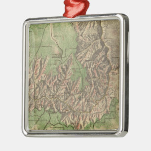 Vintage Map of The Grand Canyon (1926) Metal Ornament