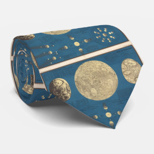 Vintage Map of The Moon (1857) Tie