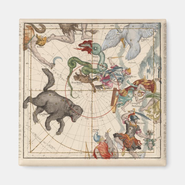Vintage Map of the North Pole Magnet (Front)