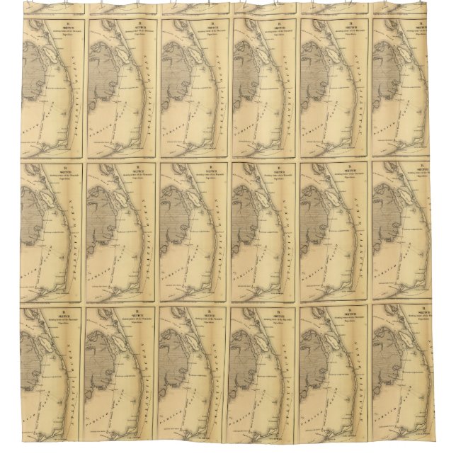 Vintage Map of The Outer Banks (1862) (Front)