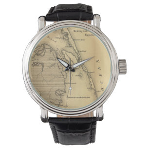 Vintage Map of The Outer Banks (1862) Watch