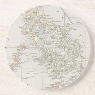 Vintage Map of The Philippine Islands (1901) Coaster