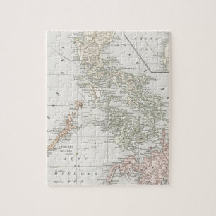Vintage Map of The Philippine Islands (1901) Jigsaw Puzzle