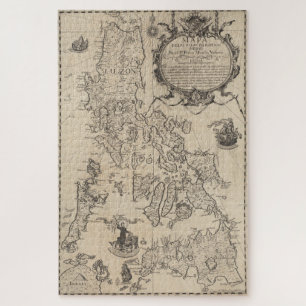 Vintage Map of The Philippines (1744) Jigsaw Puzzle