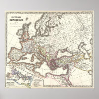 Vintage Map of The Roman Empire (1865)