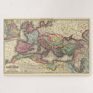 Vintage Map of The Roman Empire (1873) Jigsaw Puzzle