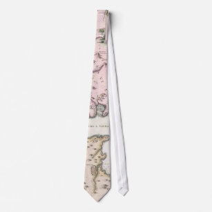 Vintage Map of The Strait of Gibraltar (1780) Tie