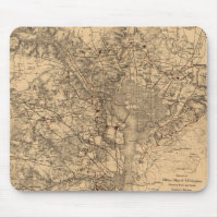 Vintage Map of The Washington DC Area (1865)