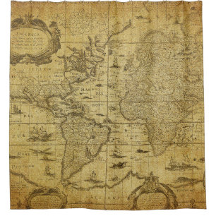 vintage map of the world 1635