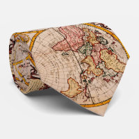 Vintage Map of The World (1782) - Stylized