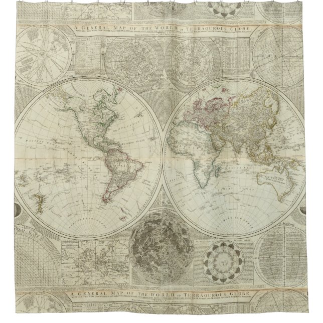 Vintage Map of The World (1787) (Front)