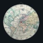 Vintage Map of The World (1801) Dartboard<br><div class="desc">This is a vintage map of the world produced in 1801.</div>