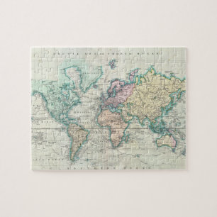 Vintage Map of The World (1801) Jigsaw Puzzle