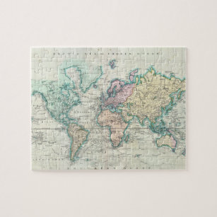 Vintage Map of The World (1801) Jigsaw Puzzle