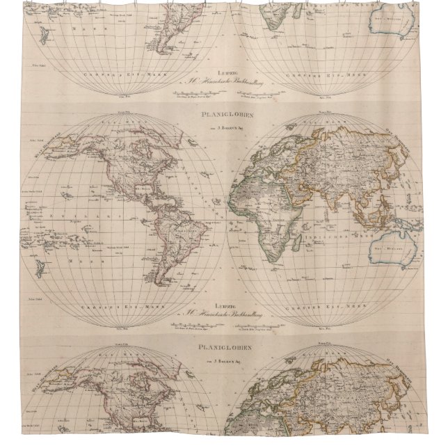 Vintage Map of The World (1827) 2 (Front)